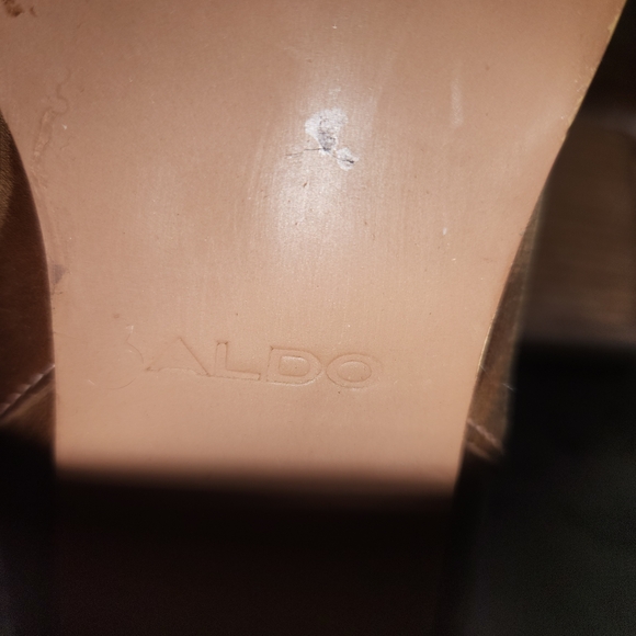 Aldo Grerasa Tan Leather Heeled Boots- Size 6.5 - Picture 6 of 6
